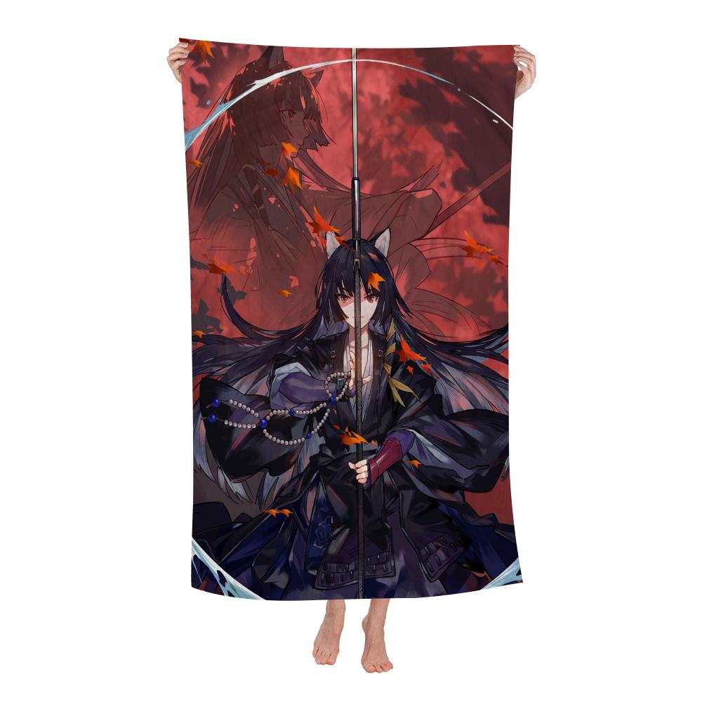 A-Arknights Beach Towel Colorful Bath Towels for Girl Microfiber Quick Dry Sand Free Beach Yoga Spa Gym Pool
