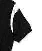 KNITTED Summer Varsity Short Sleeve Knit Tee Black