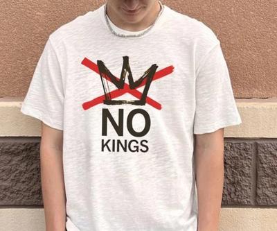 No Kings Logo Shirt, Patriotic Democracy Shirt, Not My President Tee