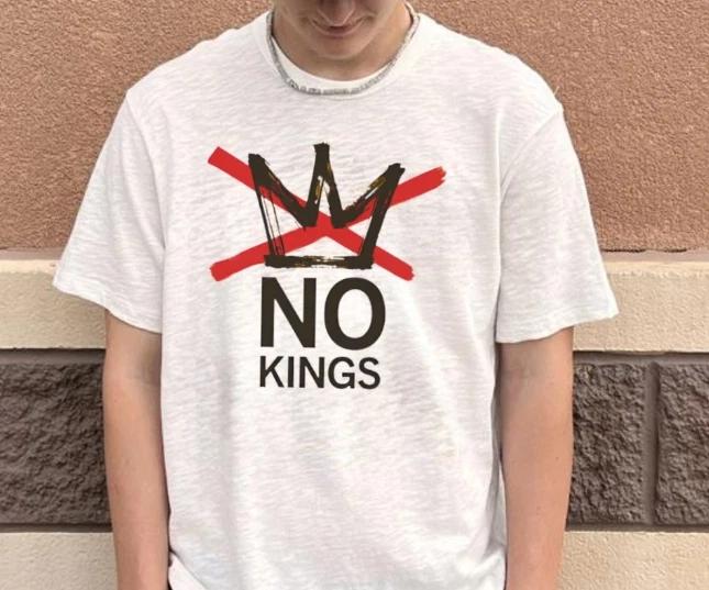 No Kings Logo Shirt, Patriotic Democracy Shirt, Not my President Tee 2XL