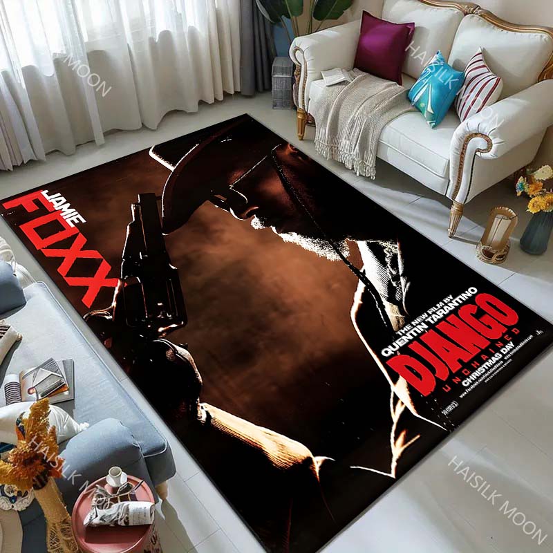 1PC Cowboy with gun Carpet for Living Room Bedroom Sofa Home Decor Rus Non-slip Floor Mat Luxury Gift
