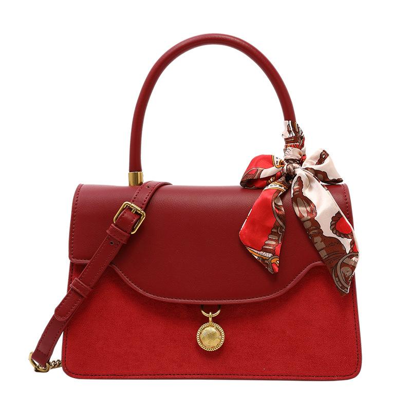 Bags Women S Fashion Women S Red Wedding Bags Bridal Bags Large Capacity Atmospheric Handbags Niche Weddings красный