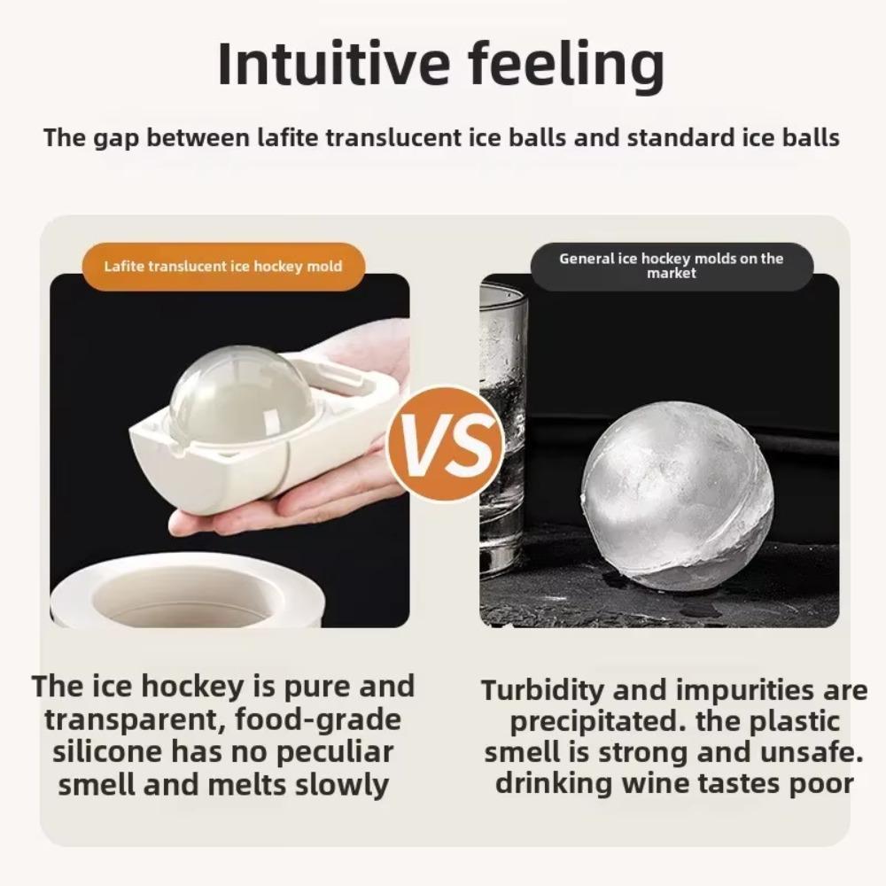 Large Size Clear Whiskey Ice Ball Mold Silicone Ball Ice Tray Bar Tool Ice Ball Maker  Club