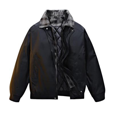 Men's Retro Plaid Cotton Flight Jacket, 2025 Autumn/Winter Collection