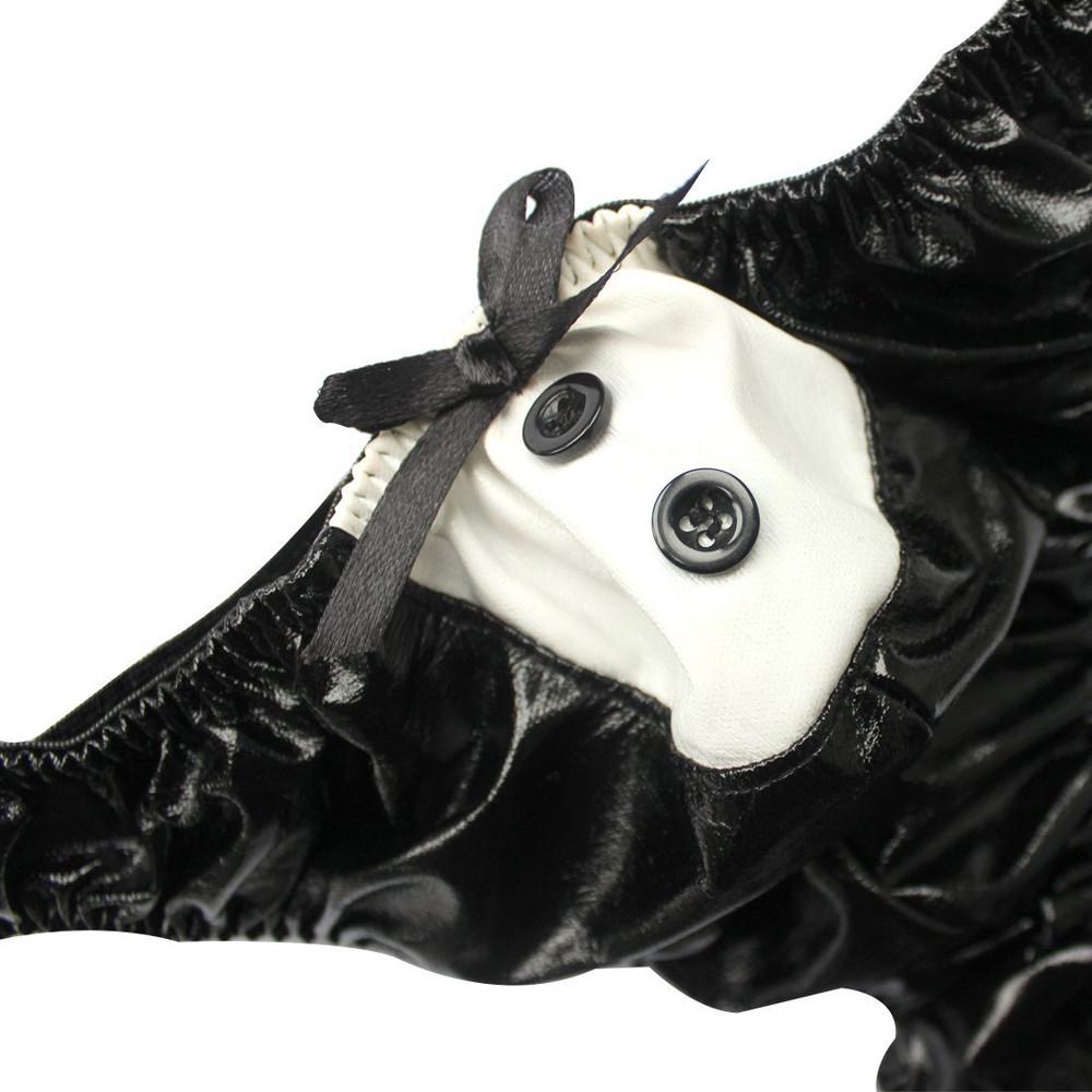 Sexy Men Mankini Thong Waiter Costume Cosplay Lingerie Bow Tie Underwear Set