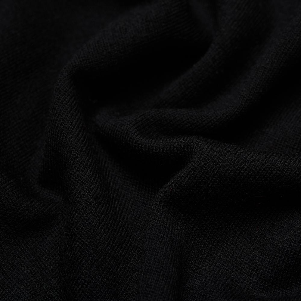 VERNO 25Ss Cashtouch Long Sleeve Polo Knit Black