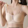 Deep V-shaped Mesh Bra Women's Thin Seamless Underwear Breathable Bra Sexy Bra Push Up Bra