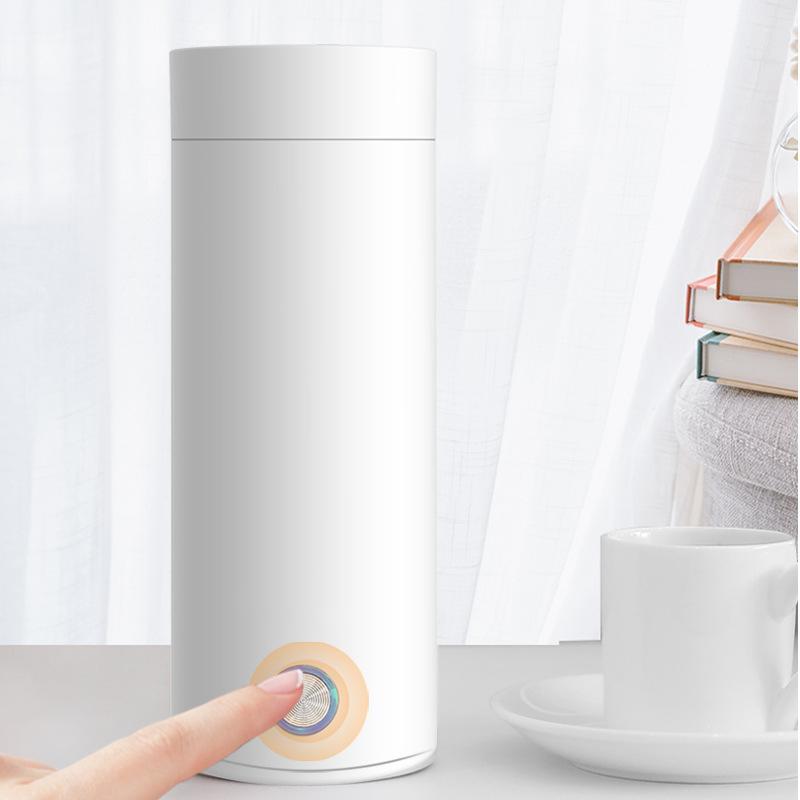 Electric Heating Cup 220V 110V EU US Plug 300W 400ML 475ML Portable Travelling Boiling Water Coffee Milk Thermos Heated Kettle