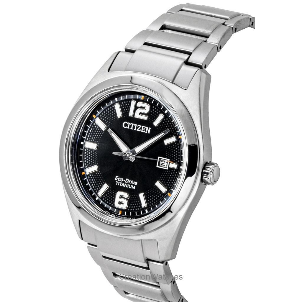 Citizen Super Titanium Black Dial Eco Drive AW1641-81E Men's Watch