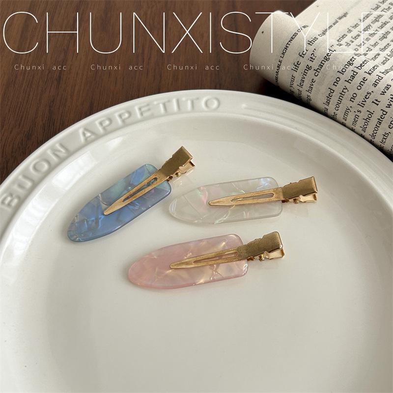 Japanische nahtlose Haarnadel: Sommerlicher Feenpony-Clip für Frauen - Entenschnabel-Design