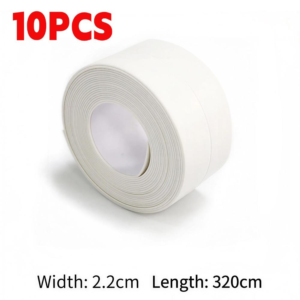 3,2 m PVC těsnící páska na umyvadlo umyvadlo Samolepicí páska na utěsnění vodotěsná, odolná proti plísním na zeď Samolepka na okraj umyvadla pro příslušenství do koupelny a kuchyně