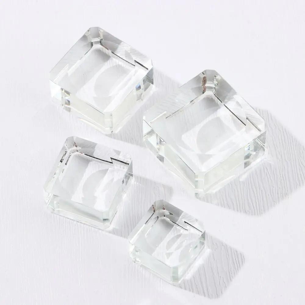 Transparent For Ball Glass Transparent Support Ball Display Stand Crystal Sphere Base Glass Holder