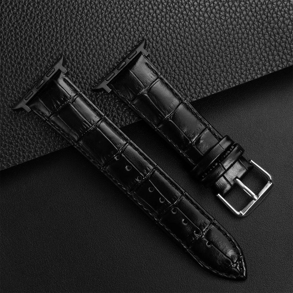Leather Band Strap for Apple Watch Band Ultra 2 49mm 9 8 7 45mm 41mm High Quality for IWatch Series 6 SE 5 4 44mm 40mm Correa