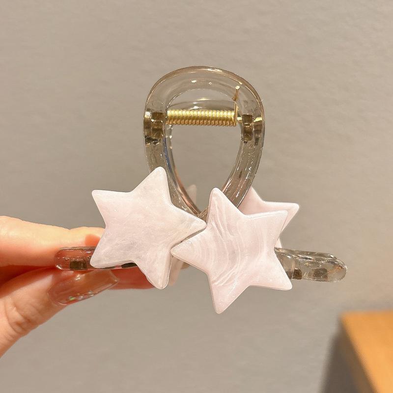 1PC Headwear Sweet Jewelry Playful Star Shape Cute Accessories Fashion Candy Colors Gift Hairpin Hair Ties Multi-Color