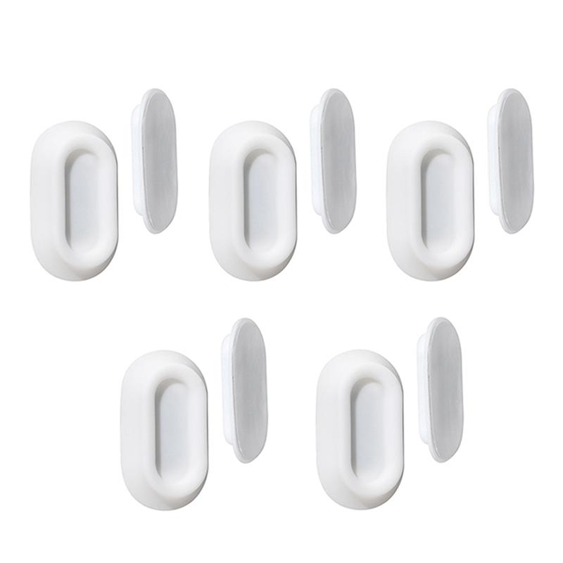 5Pcs Magnetic Remote Control Bracket, Self-Adhesive Wall Mounted Storage Bracket For Remote Controls, Household Goods Storage