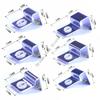 Q1FD Practical Tanks Lid Clip 8pcs Rustproof Fishtanks Glass Cover Holders Clamps for Frameless Aquariums Secure Fastening