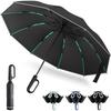DSBWAN Large 10 Reverse Folding Automatic Opening and Folding Large Teflon Windproof and Water Light and Heat UV Rain and Shine Rainy Season Typhoon