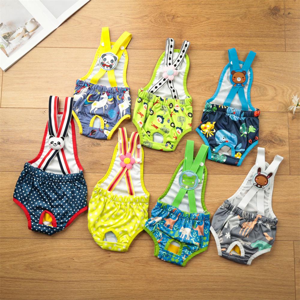 Cartoon Female Cat Dog Shorts Underwear Pet Physiological Pants Diaper Briefs For Small Girl Cats Dogs Siamese Mascotas Panties