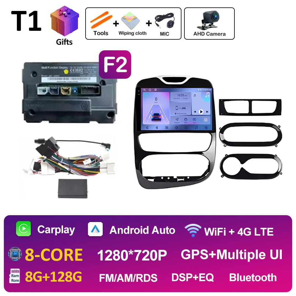 Dla Renault Clio 3 4 2012 2013 2014 2015 - 2018 Stereo DSP Samochodowe Radio Wideo Odtwarzacz Multimedialny Nawigacja GPS Ekran QLED IPS WIFI