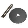 190mm 47 Tooth Sprocket 11 1 2in 25 Chain Kit Carbon Steel Replacement for Zooma 2 Stroke 25cc 33cc Scooter Moped