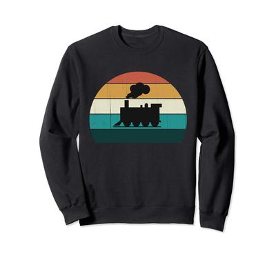 Retro Trains. Vintage Railcars, Locomotives, Gifts for Railway Enthusiasts, Sweatshirts