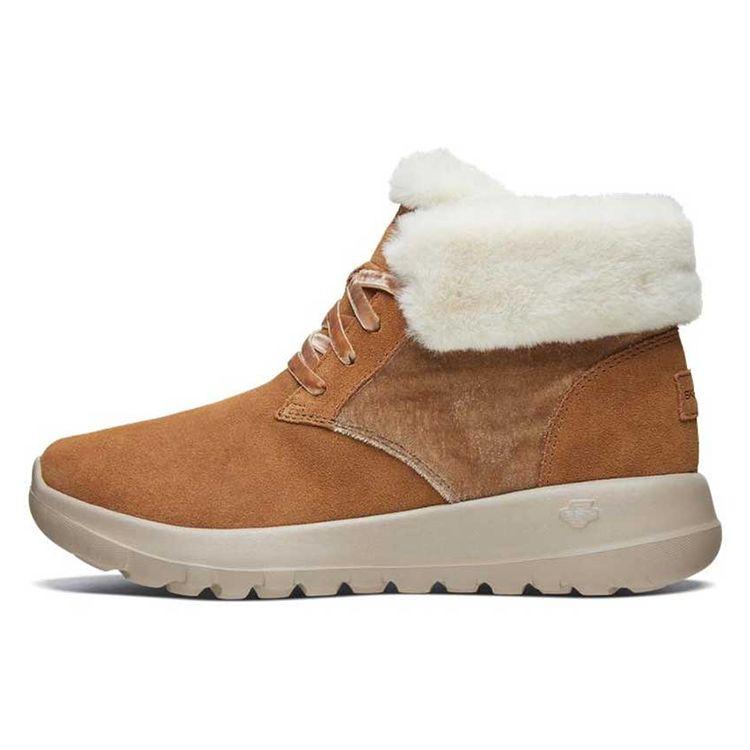 Skechers On The Go Warm Durable Comfortable Ankle Snow Boots Women boots Brown 667511-CSNT 35