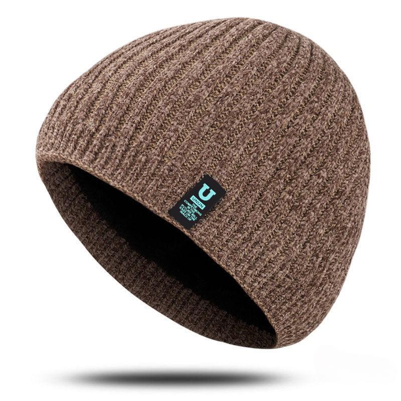 

Чоловічі зимові шапки Skullies для жінок В язана шапка Чоловіча зимова шапка чоловіча чорна Gorro Warm Bonnet Homme Skull Hat Cap 55-63CM коричневий