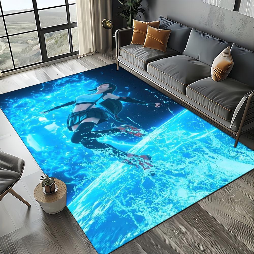 27 Style New Sephiroth Final Fantasy Games Cloud Tifa Aerith Carpet Rug for Living Room Bedroom Home Sofa,Kid Non-slip Floor Mat