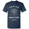 Xavier Musketeers Basketball Net T-Shirt - Navy