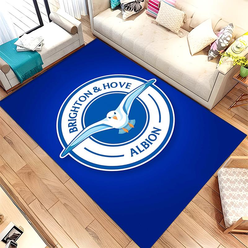 Brighton & Hove Albion Football Club (1) Rug Suitable For Living Rooms Bedrooms Computer Rooms Dining Areas And Placement Under Tables And Chairs Also