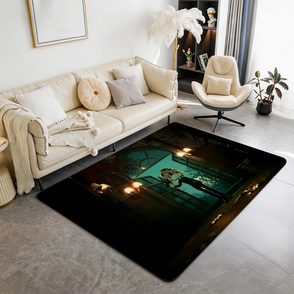 M Murder Drones Floor Mat Eco Flannel Doormat Non Slip Odorless Indoor Floor Rug Soft Short Plush Home Mat