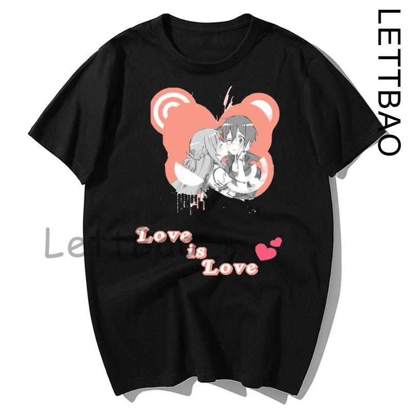 Japanese Anime Men Sword Art Online T Shirt Fashion Print Summer Women Novelty Cotton Short