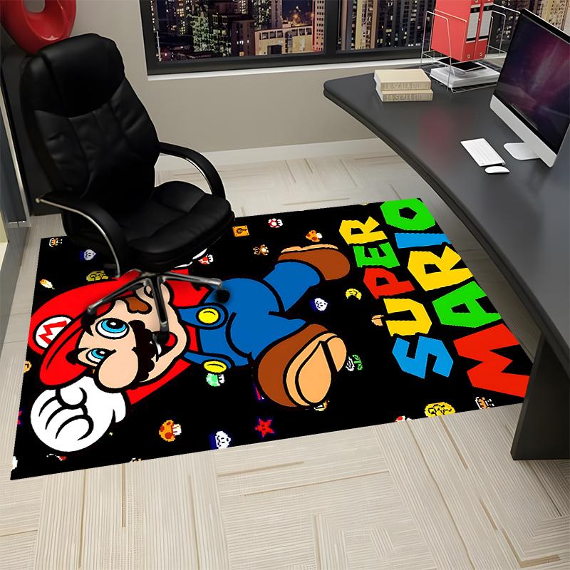 Mario Printed Carpet, Rug for Office Chair Living Room Bedroom Kitchen Room Decor Gifts.