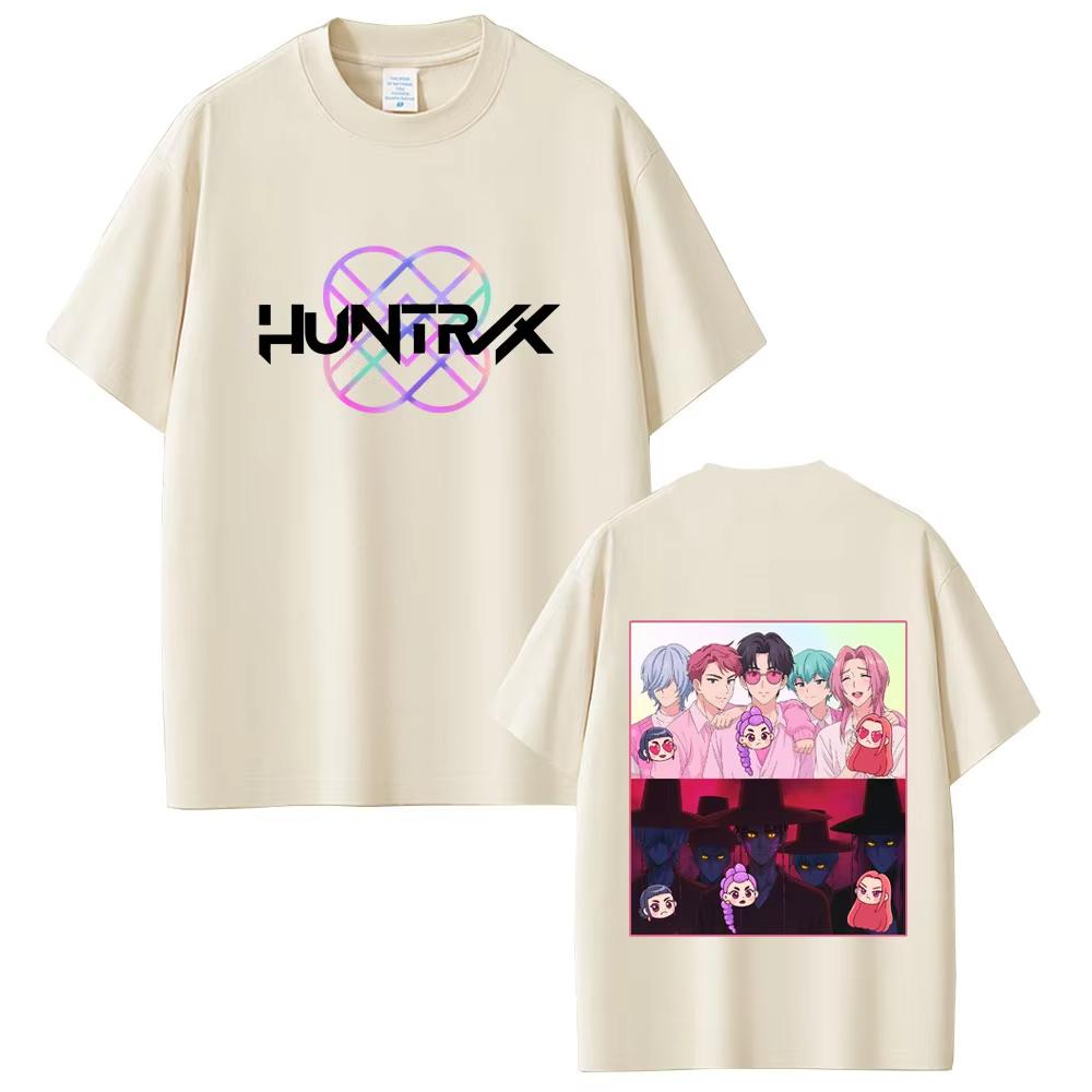 KPop Demon Hunters T-shirts Saja Boys Tee Shirt Rumi Mira Zoey T-shirt Men Women Cotton Casual Cartoon Short Sleeve T Shirt Tops