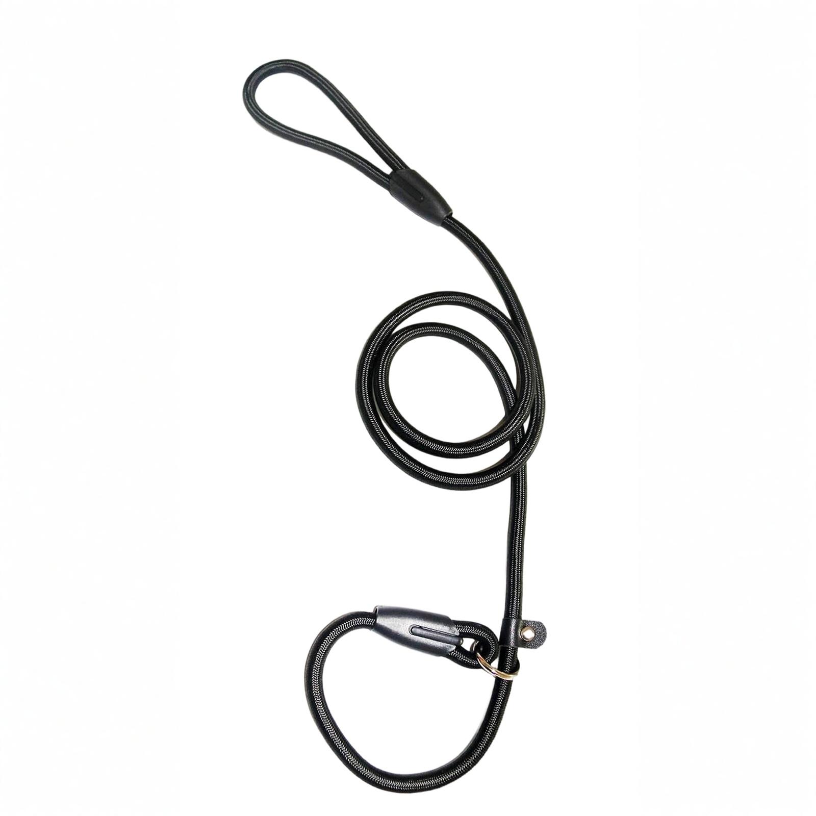 Улучшенный регулируемый нейлоновый для собаки (Красный/Черный/Синий) для Учебного Пособия, Экологичный Хлопок, Встроенная Пластиковая Пряжка чёрный