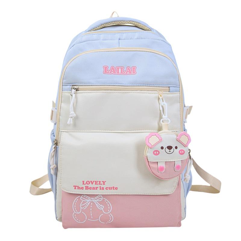 Japanese girl versatile high-value new large-capacity men's and women's small fresh ins durable multi-functional backpack