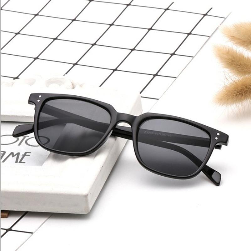 Full-Frame Rice Nails Sunglasses for Men Luxury Brand Vintage Square-Frame Outdoor UV400 Sun Glasses Classic Driving Shades