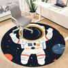 1PC Astronaut Space Office Round Area Rug,  Mat Suitable ForOffice, Under Office Chairs Bedroom Living Room Home Decor, Room Deco
