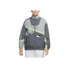 Nike Als W Nsw Street Wvn Logo Buchstaben Stehkragen Langarmjacke Damenjacke Grau HJ0177-084