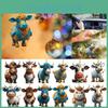 Festive Cartoon Bull Acrylic Flat Car Pendant Ideal For Christmas Tree And Auto Decor