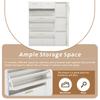 Modern Shoe Cabinet, with Adjustable Shelves, Gold Handles, Drawers, Flip-Down Shoe Cabinet and Doors, White, W95/D24/H107.5