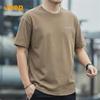 Men's Solid Color Loose Fit Crew Neck Short Sleeve T-Shirt