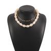 Collana estiva in resina con perline Dopamina Senso del design Colore di nicchia Choker impilato a mano