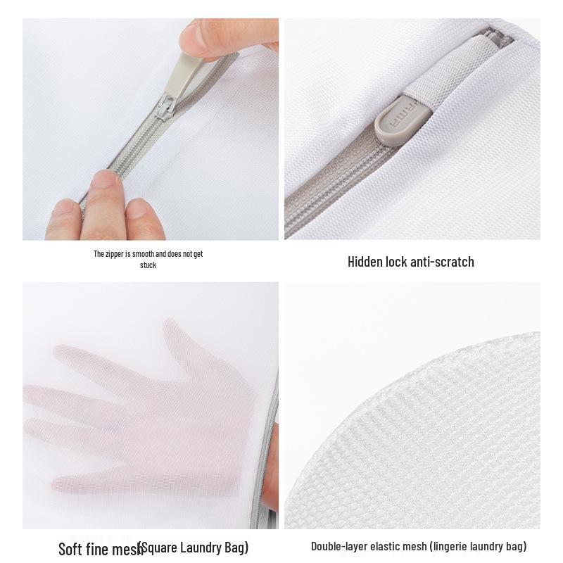 Extra Large Anti-Deformation Mesh Laundry Bag: Thick, Protective Drawstring Design for Washing Machines