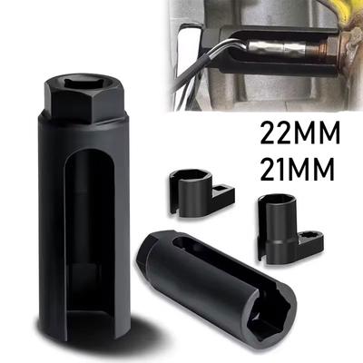 Narrow Offset Mouth Oxygen Sensor Socket European Style 22mm/21MM Sensing Drive Socket Wrench Car Tools Black Car Parts