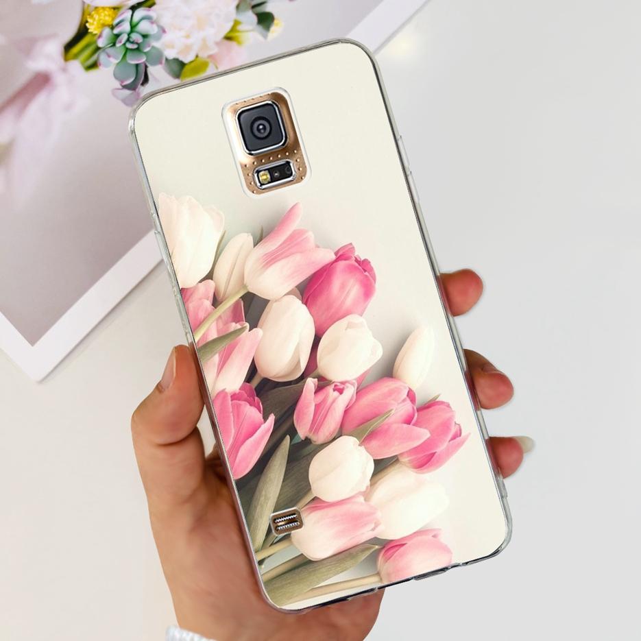 For Samsung Galaxy S5 Case G900F G900I G900M G900A G900T Cute Painted Cover Soft TPU Phone Case For Samsung S5 S 5 GalaxyS5 Bags