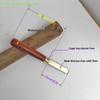 White Steel Scraper: Multi-Purpose Chisel & Trimming Tool, 2mm Thick Blade