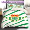 Team football Pattern Bedding Quilt Set Quilt Cover Pillowcase Home Decoration Birthday Gift (1 * duvet cover + 2 * pillowcase, without core)