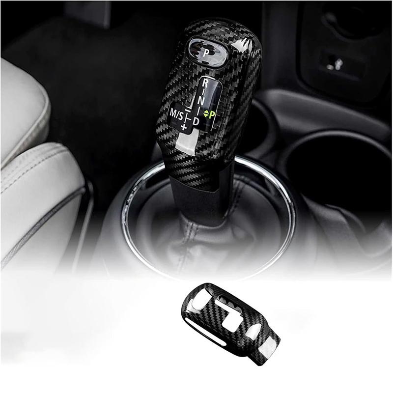 For BMW Mini Cooper F54 F55 F56 F57 F60 2020-2023 Real Carbon Fiber Car Gear Shift Konb Head Cover Trim Accessories