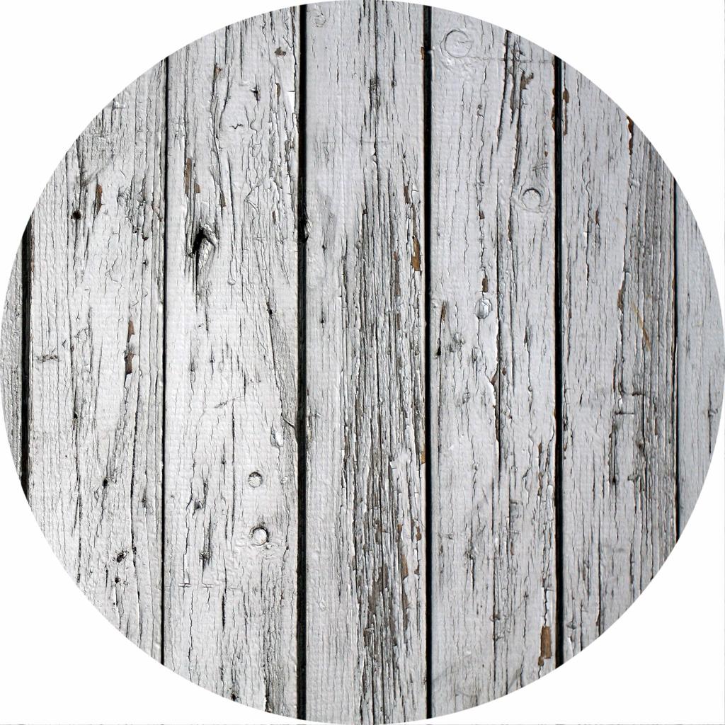 Wooden Pattern Round Area Rug, Soft Chenille Anti Slip Circle Carpet for Living Room, Bedroom, Bathroom, Home Floor Mat Decor